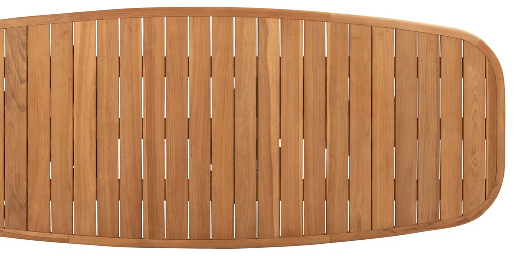 4 Seasons Outdoor Nora tuinset naturel teak met Capri tafel 280 x 110 cm  Tuinset    beige weerbestendig