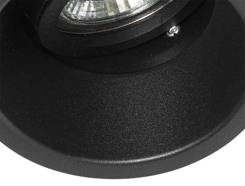 Set van 6 Moderne inbouwspots zwart draai- en kantelbaar - Alloy GU10 Binnenverlichting Lamp