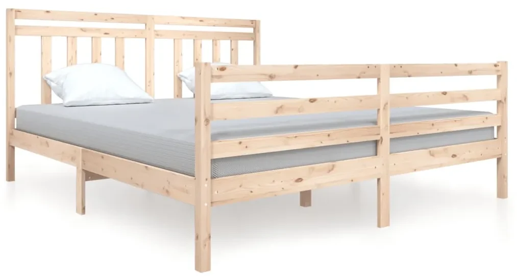 vidaXL Bedframe massief hout 180x200 cm 6FT Super King