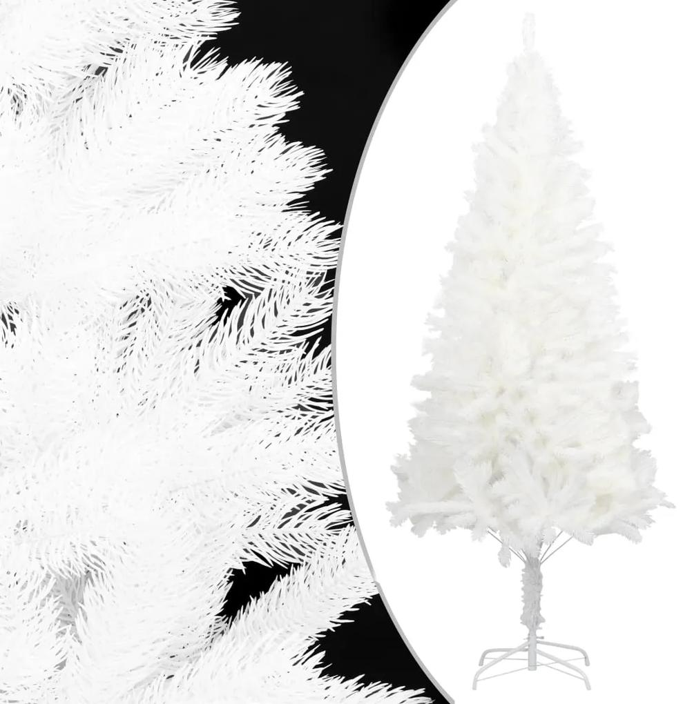 vidaXL Kunstkerstboom met LED's en kerstballen 150 cm wit