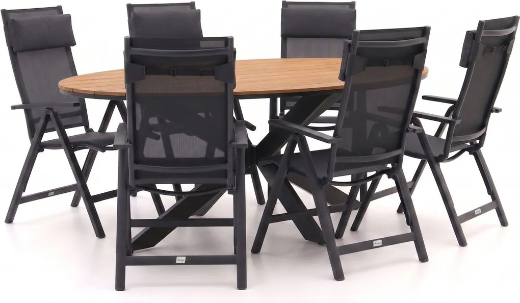 Diningset Bellagio  | 6 personen | Tuinset polywood | 7-delig | Kees Smit Tuinmeubelen