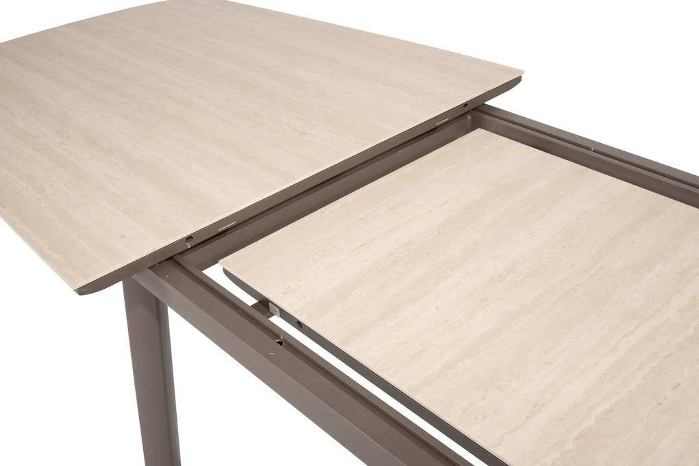 Taste by 4 Seasons Manolo uitschuifbare tuintafel terre met keramisch blad 230 - 290 cm SALE Tuintafel bruin weerbestendig