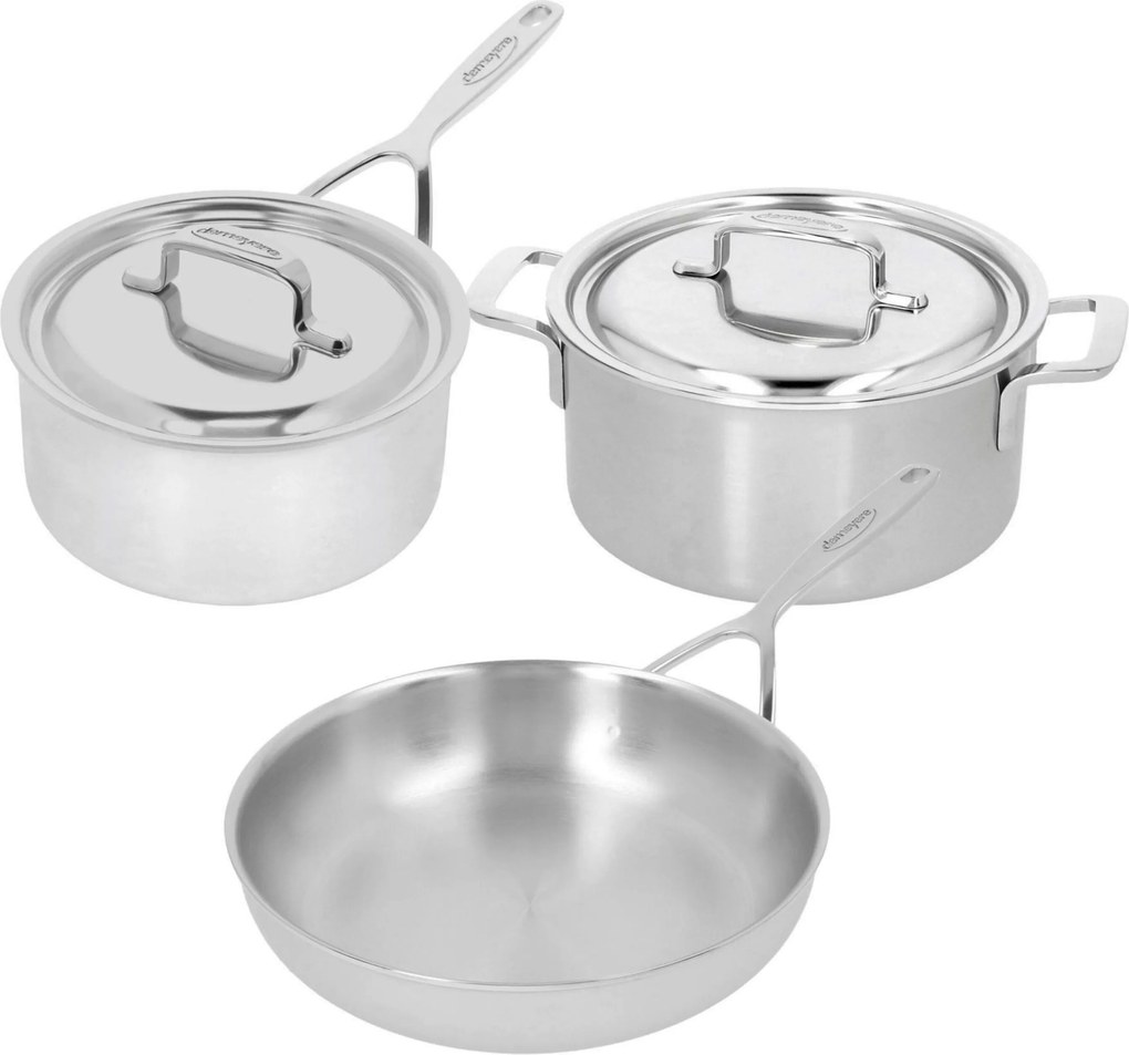 Demeyere 5-Plus Potten- en pannenset, 3-delig - 5-Plus - Demeyere
