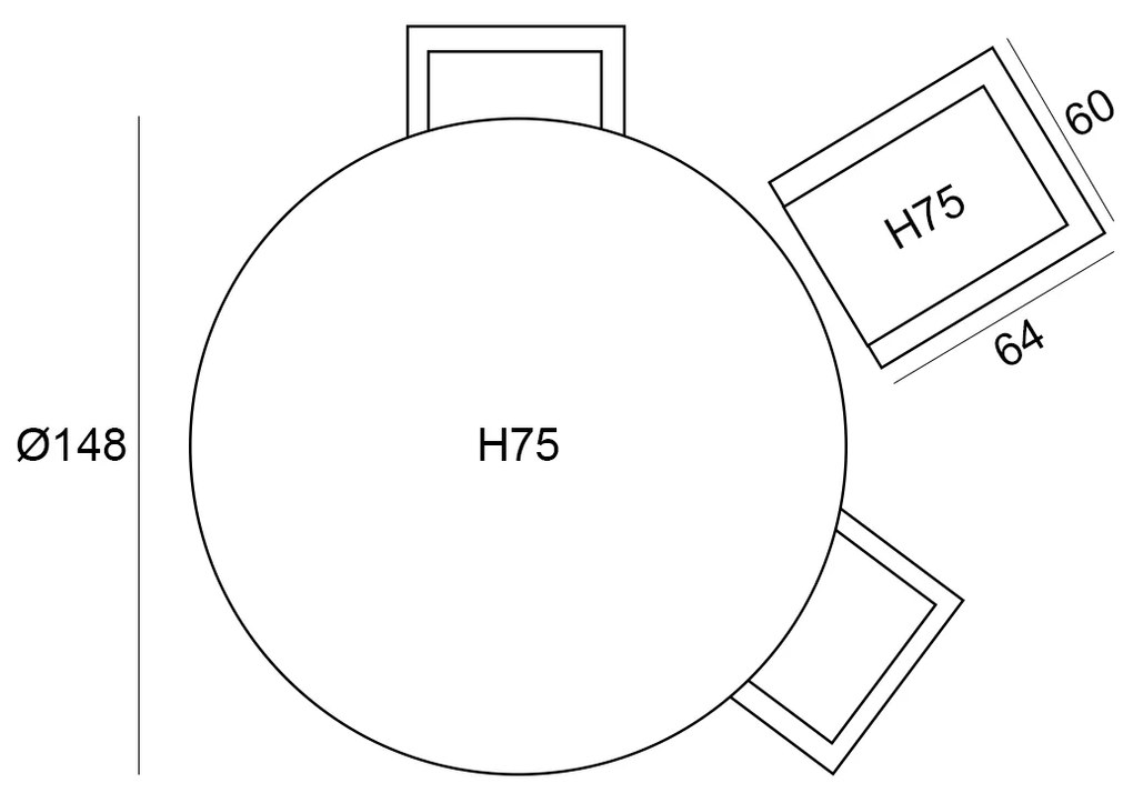 Garden Impressions Tarera tuinset 6-delig taupe - Tulli tuintafel Ø148x75 cm - light teak vironwood