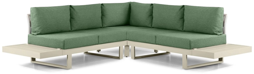 Hoek loungeset 5 personen Aluminium Taupe  Lifestyle Garden Furniture Lorenzo