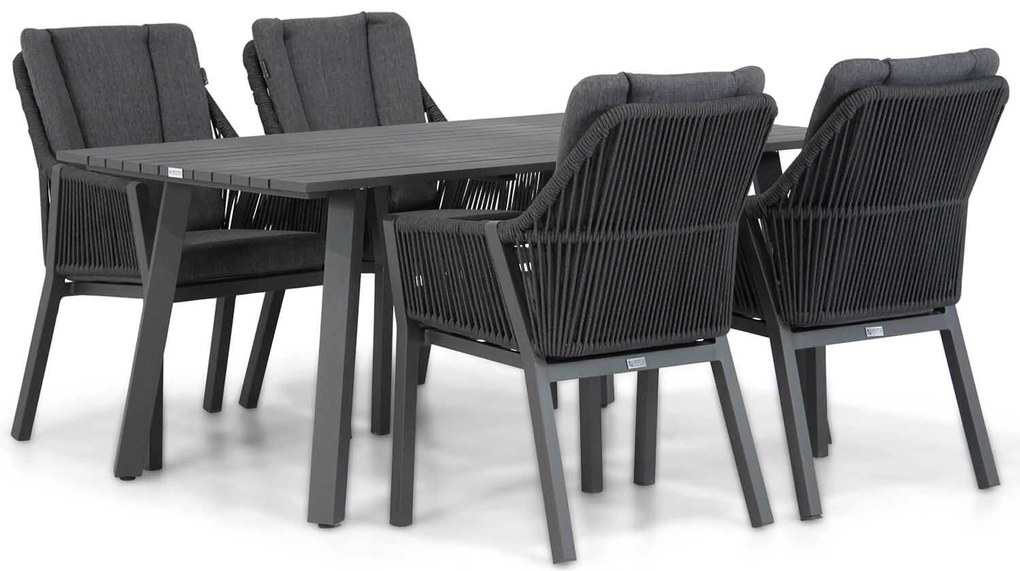 Tuinset 4 personen 170 cm Rope Grijs Lifestyle Garden Furniture Verona/Villagio