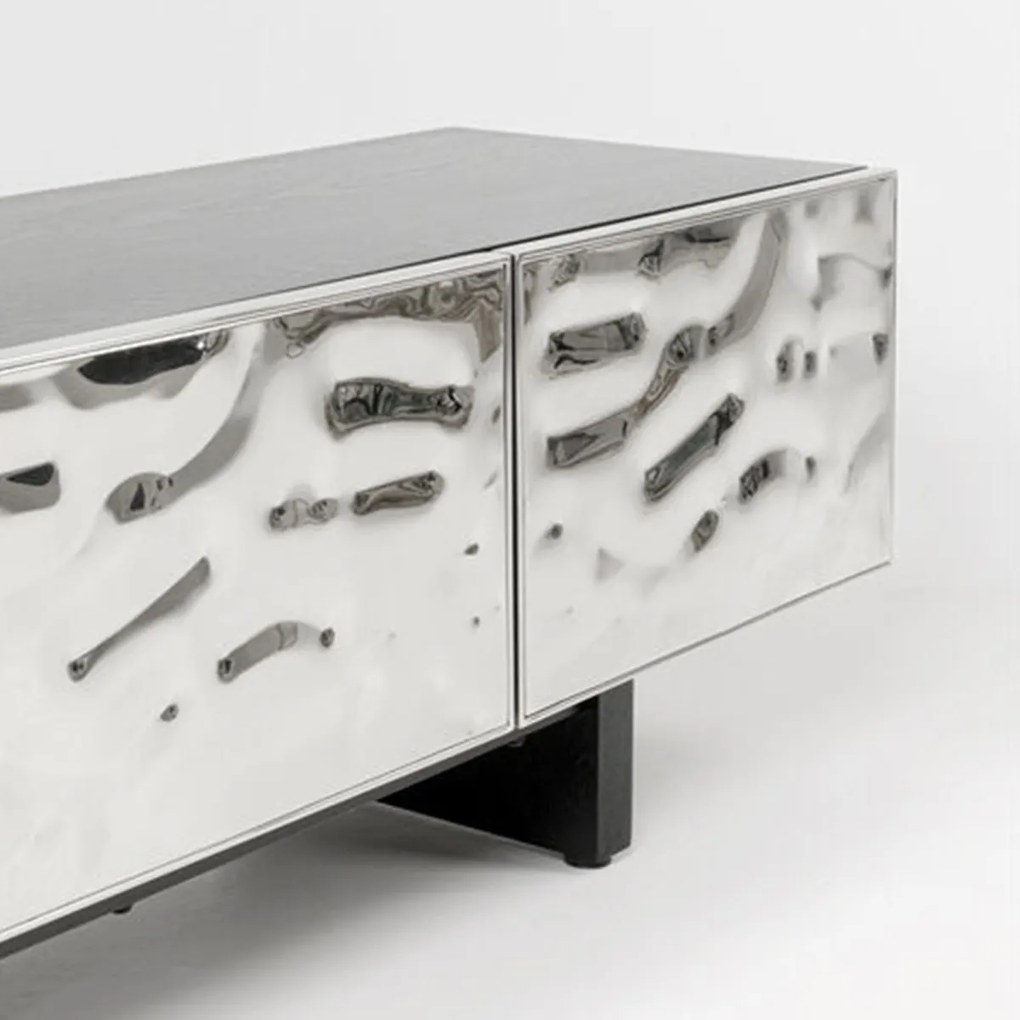 Chroom TV-meubel - 180x40x45cm.