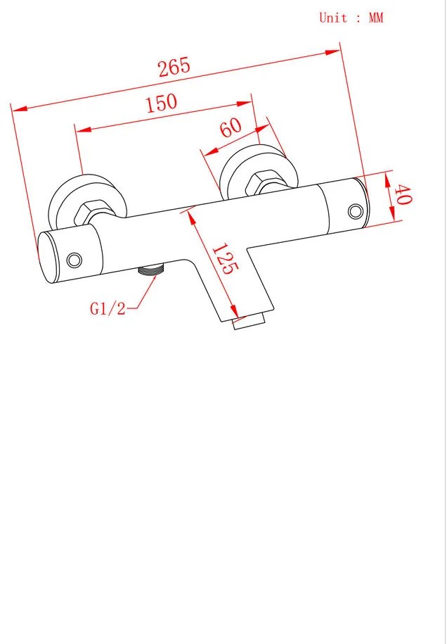 Saniclear Exclusive thermostatische opbouw badkraan RVS
