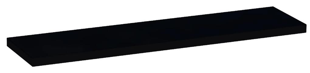 MDF planchet 60cm hoogglans zwart