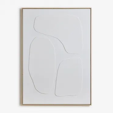 Handgeschilderd Decoratief Schilderij Met Helvon-reliëf 100 X 140 Cm & A - Sklum