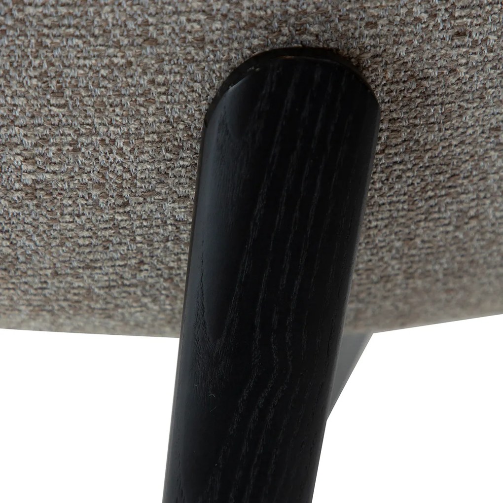 Dan-Form Paragon Fauteuil In Scandinavisch Design Grijs Met Zwart