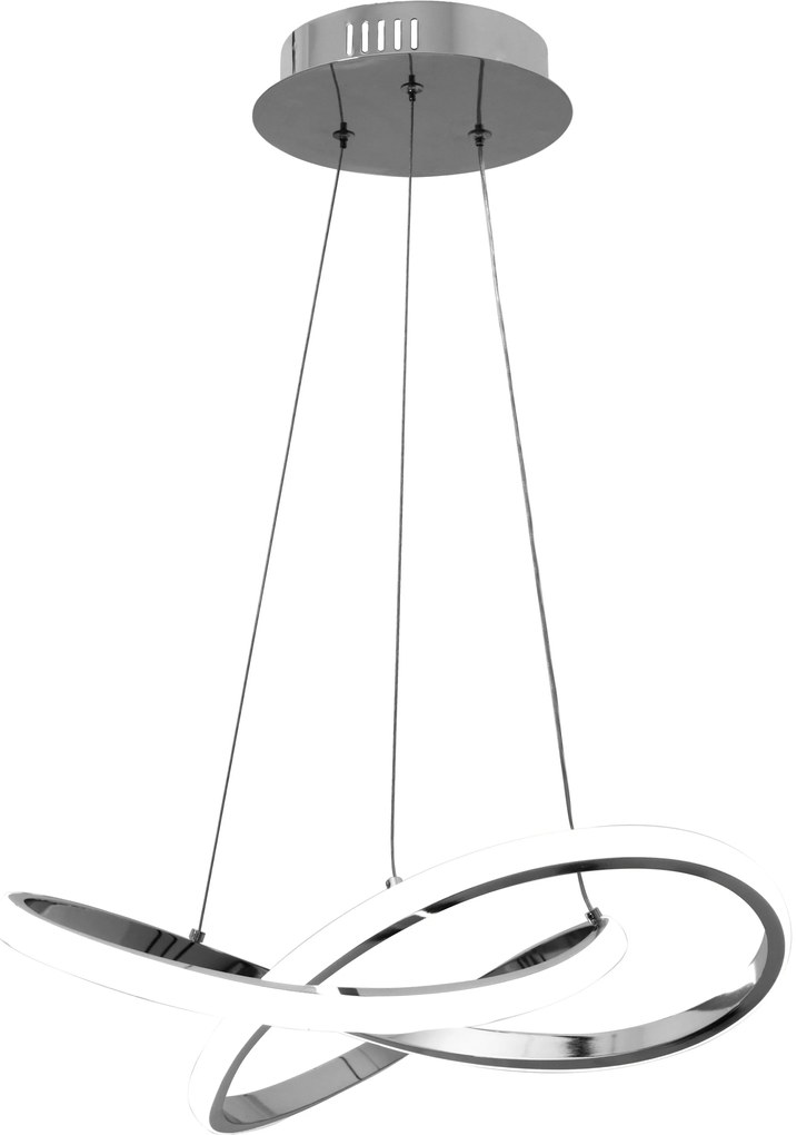 Hangring Plafondlamp Modern LED Remote APP389-CP Chroom