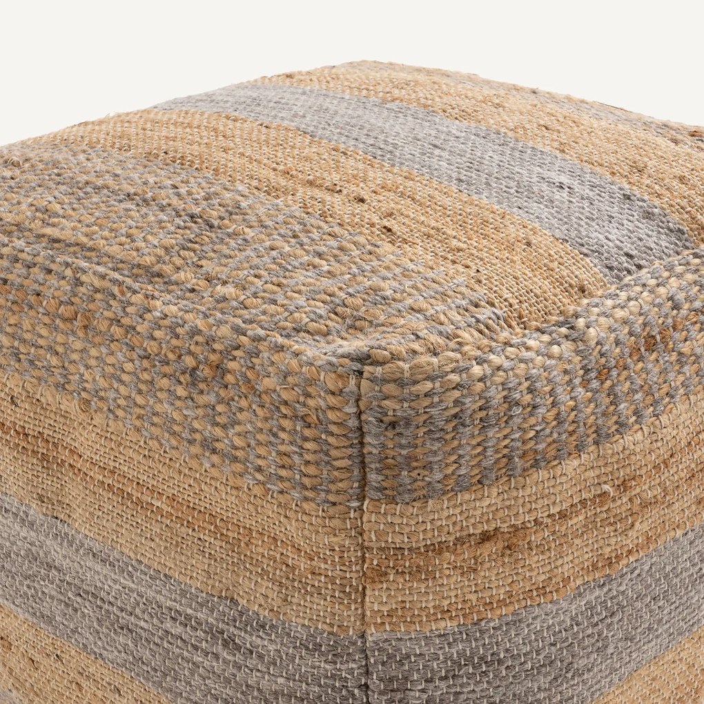 Poef jute/wol, Touba