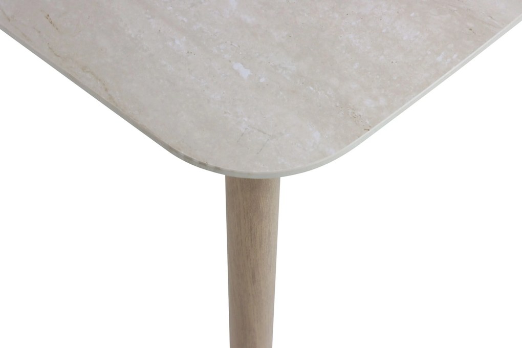 Dining Tuintafel rechthoekig 160 x 90 cm Aluminium Taupe Santika Indah