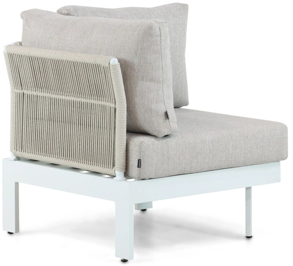 Hoek loungeset 5 personen Aluminium Wit  Lifestyle Garden Furniture Lorenzo