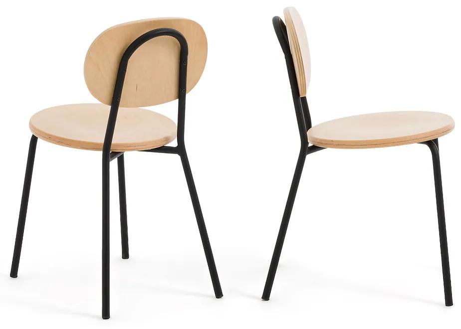Set van 2 stapelbare stoelen, Loumi
