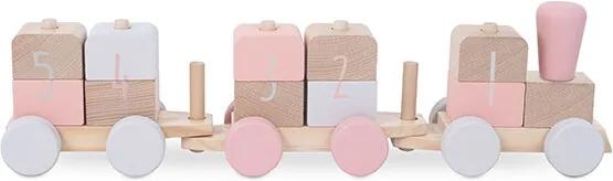 Houten speelgoedtrein - Pink - Houten speelgoed