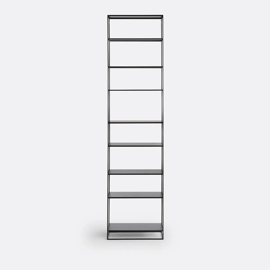Hogeétagère in staalmetaal H240 cm, Hiba