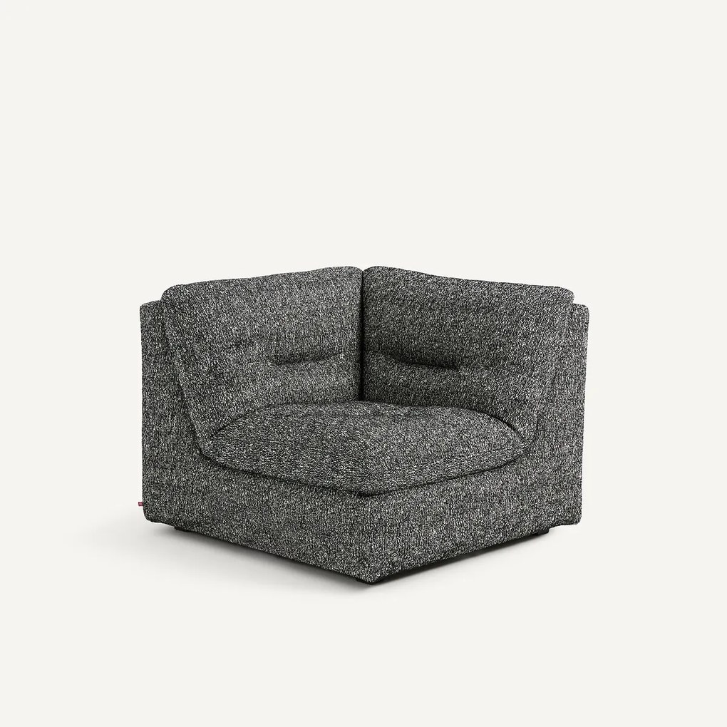 Moduleerbare hoek van 90°, in bouclé stof, GIULIANO