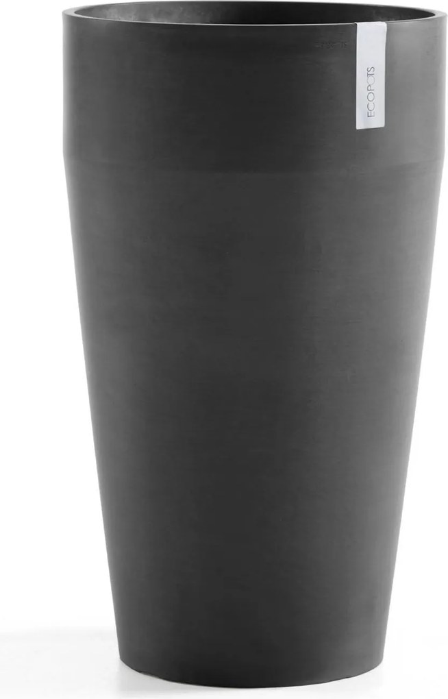 Ecopots bloempot Sankara High 75 - Rond - Dark Grey - Diameter 45,4 x H75,5 cm