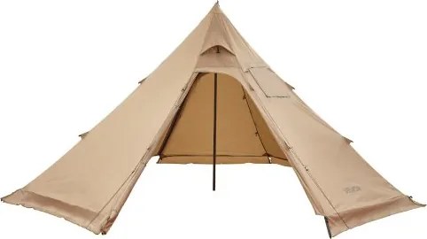 VEVOR kampeertent voor 4 personen, draagbare tipi-tent met kachelaansluiting, canvas piramidetent, lichtgewicht 4-seizoenen tenten voor wandelen, vissen en backpacken, maat M