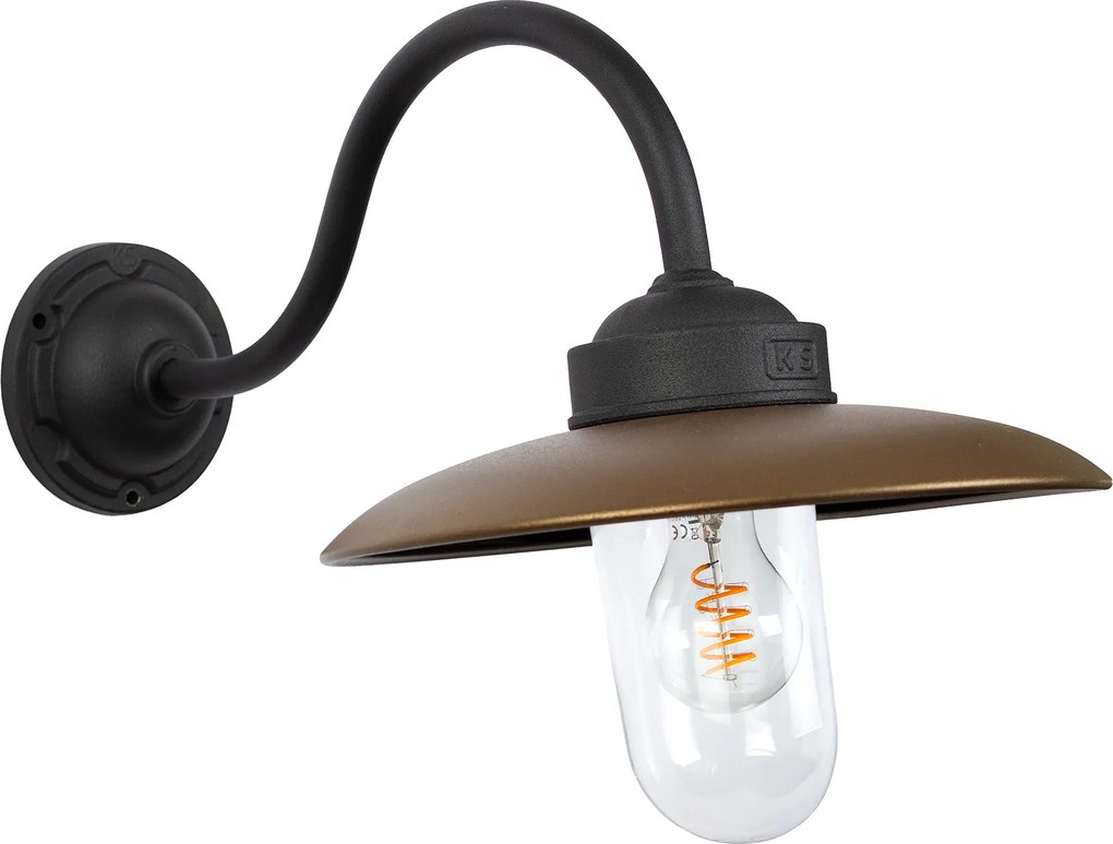 Solingen Stallamp Zwart Brons