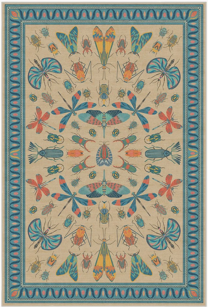 Wasbaar laagpolig vloerkleed Flutterby by Iris Apfel