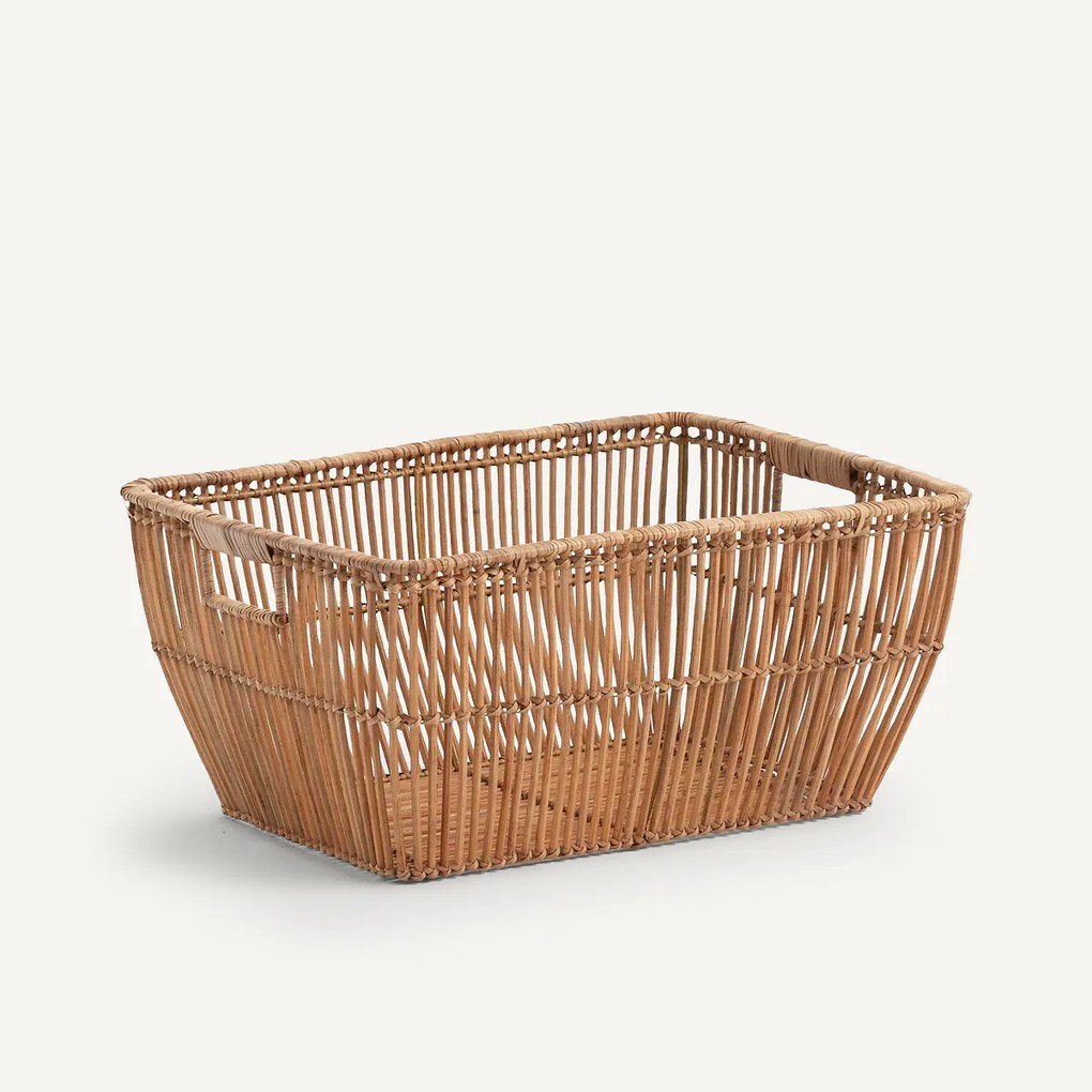 Linnenmand in rotan L50xH24cm Sentaku