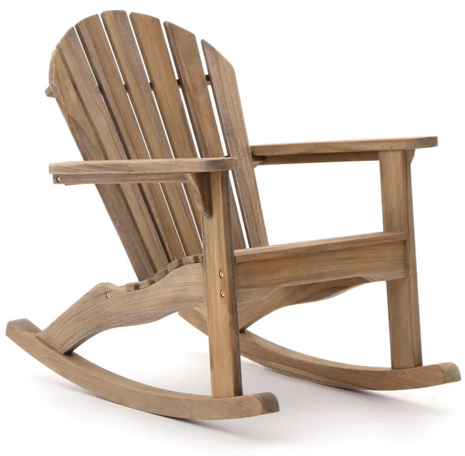 Schommelstoel tuin |   ROUGH-S | Hout | Old Teak | Tuinstoel | Kees Smit Tuinmeubelen