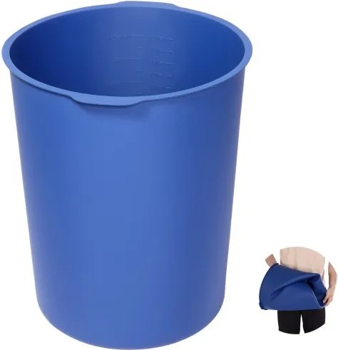 VEVOR 18,9 L siliconen emmervoering voor betonmengsels, herbruikbaar, voor het mengen van dunne mortel, verf, beton en epoxyhars, emmervoering, voedselveilig, blauw