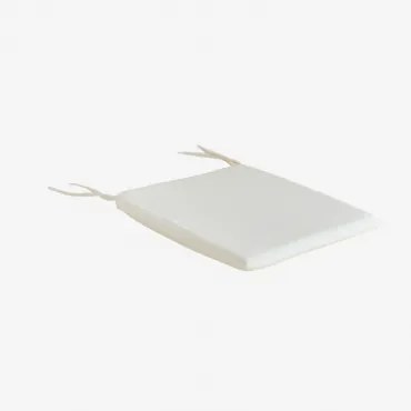 Stoelkussen Van Pira-stof Gardenia Wit - Sklum