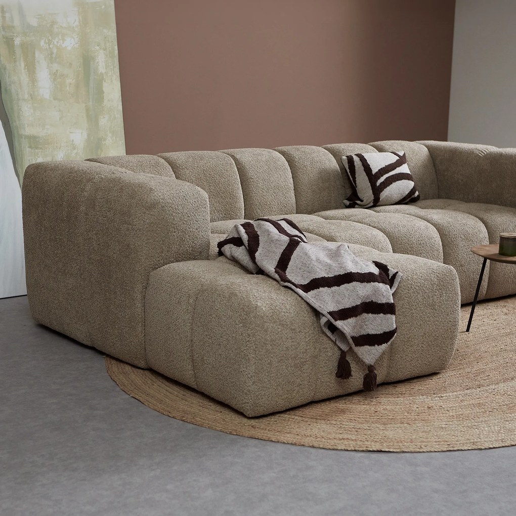 Design Bank Beige Hoek Links