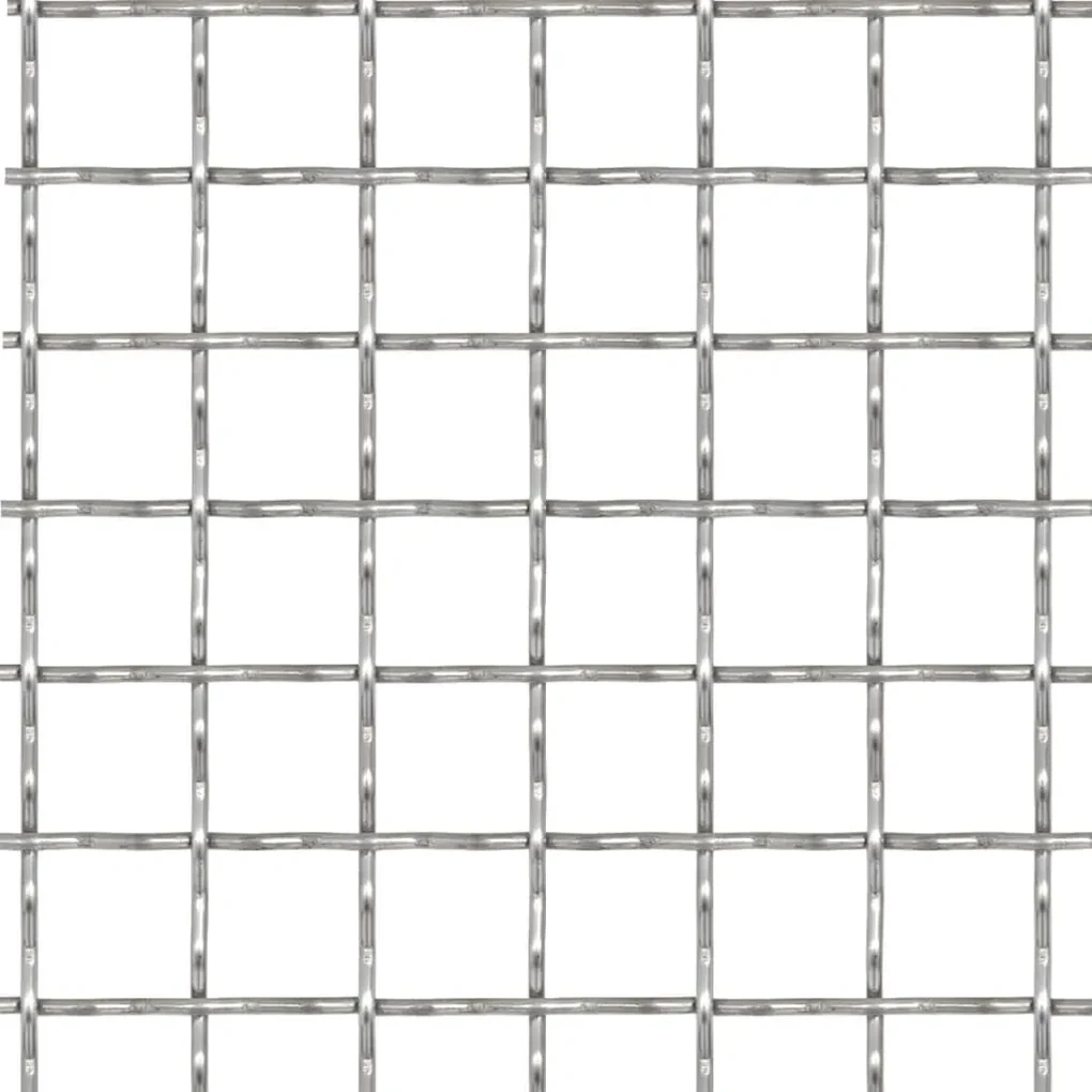 vidaXL Draadhek geweven gaas 50x50 cm 21x21x2,5 mm roestvrij staal