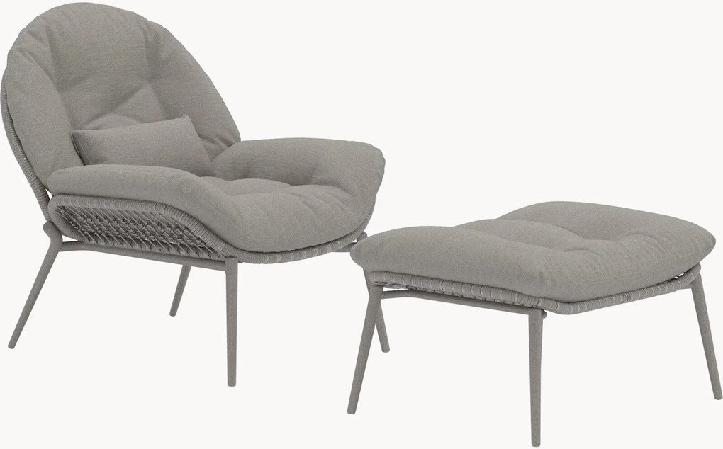 Tuinfauteuil Cala met voetenbank