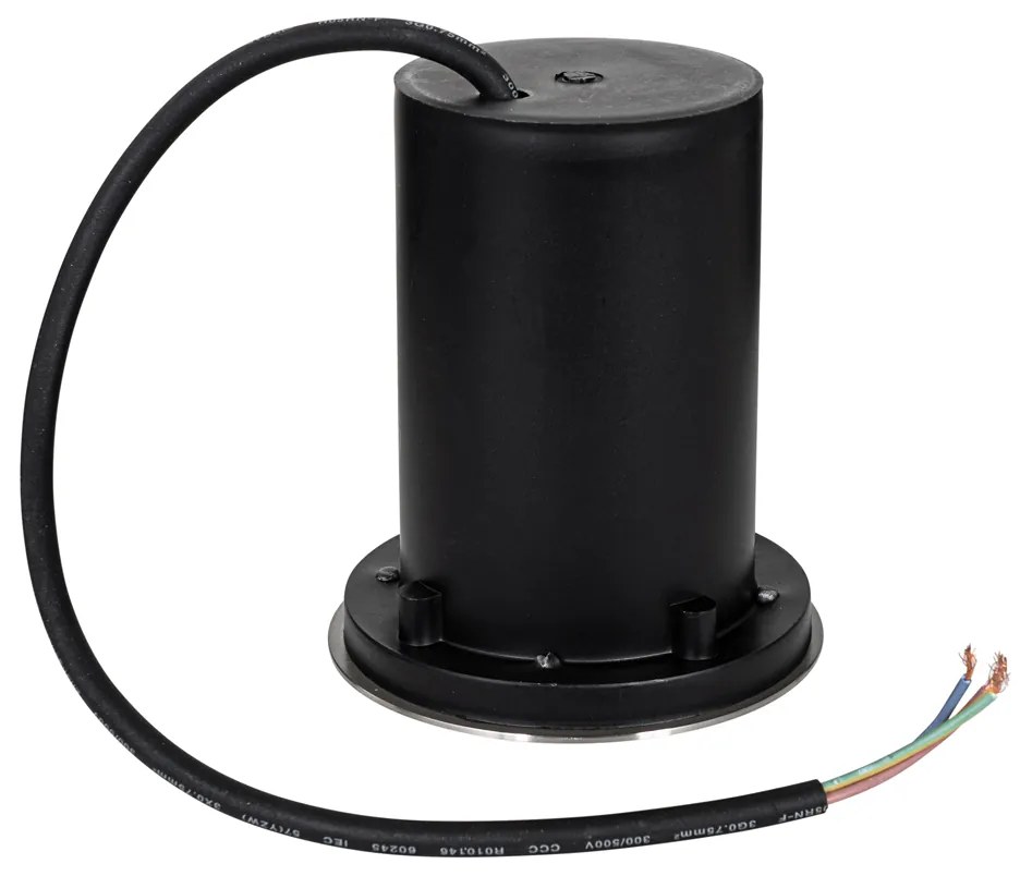 Set van 6 moderne buiten grondspots staal 35 mm verstelbaar IP65 - Delux