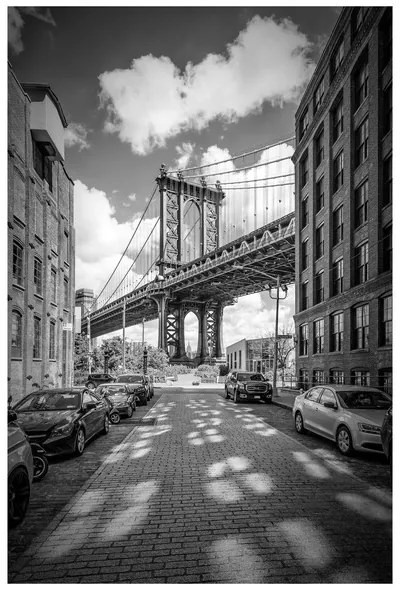 Art Print Melanie Viola - NEW YORK CITY Manhattan Bridge, (40 x 60 cm)