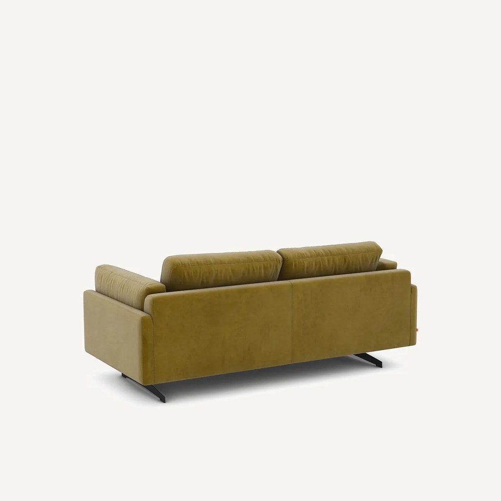 Bank in fluweel, 2-zit, César