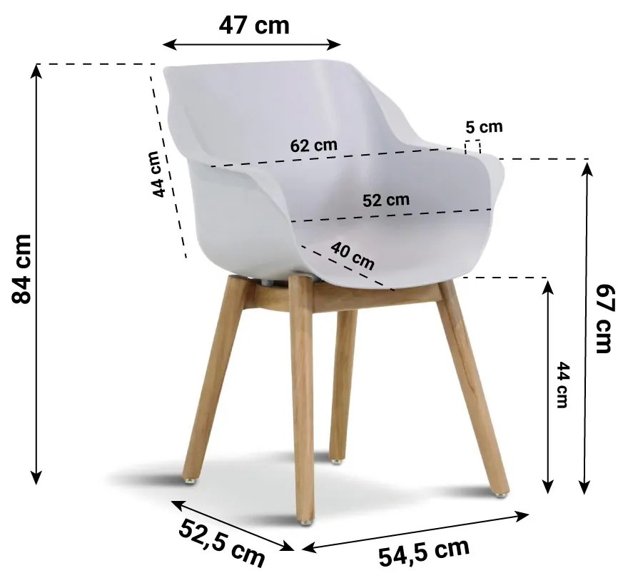 Tuinset 8 personen 300 cm Kunststof Grijs Hartman Sophie