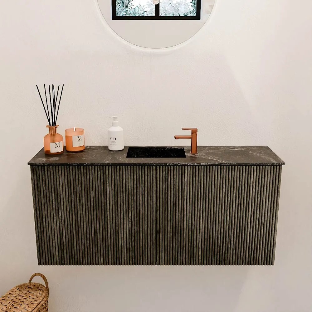 Mondiaz Joya DLux 90cm toiletmeubel shadow met wastafel faye midden 1 kraangat lava