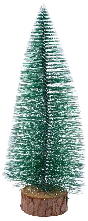 Kerstboom M met sneeuw - groen - 24 cm