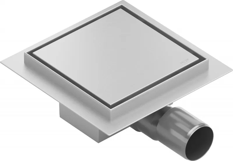 Mexen Flat-Q M13 vierkante vloerafvoer 12 x 12 cm, inox - 1010012