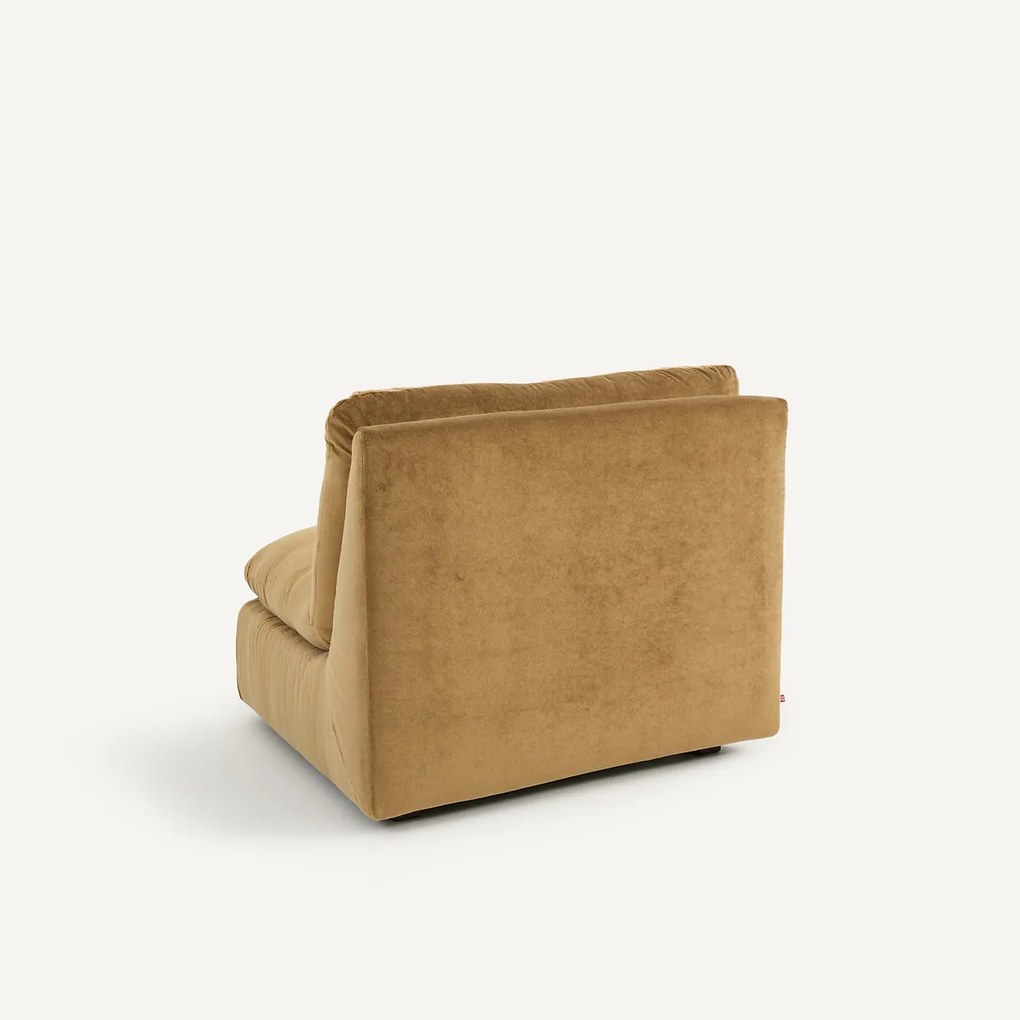 Modulaire hoek in linnen fluweel, GIULIANO