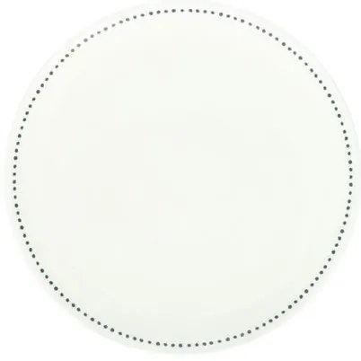 Ontbijtbord met blauwe stip, organisch, porselein,Ø 20 cm