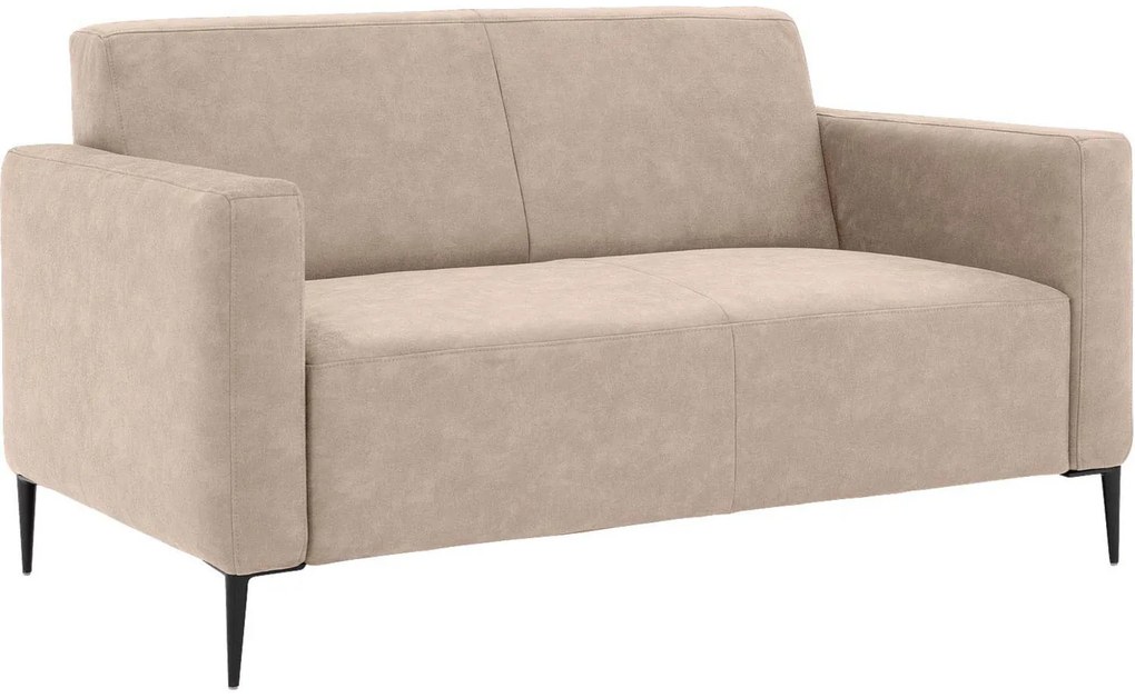 Goossens Bank Key West beige, micro leer, 2-zits, modern design