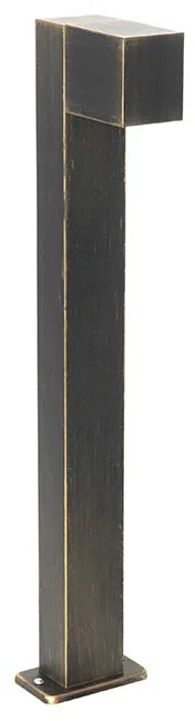 Industriële staande buitenlamp antiek goud 65 cm IP44 - Baleno