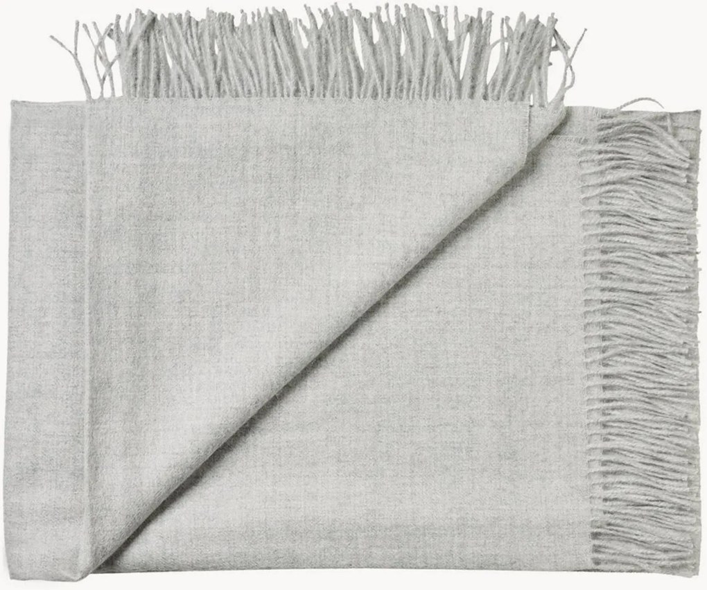 Baby-alpaca plaid Arequipa met franjes