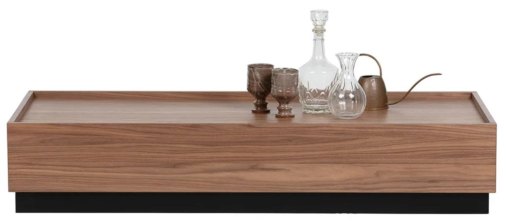 Vtwonen Block Walnut Japandi Salontafel Laag - 135 X 60cm.