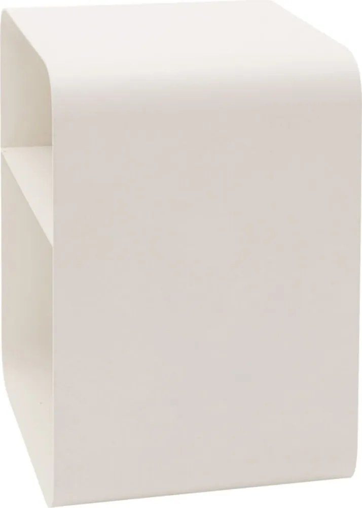 Stalen Bijzettafel Cream - 38 X 33cm.