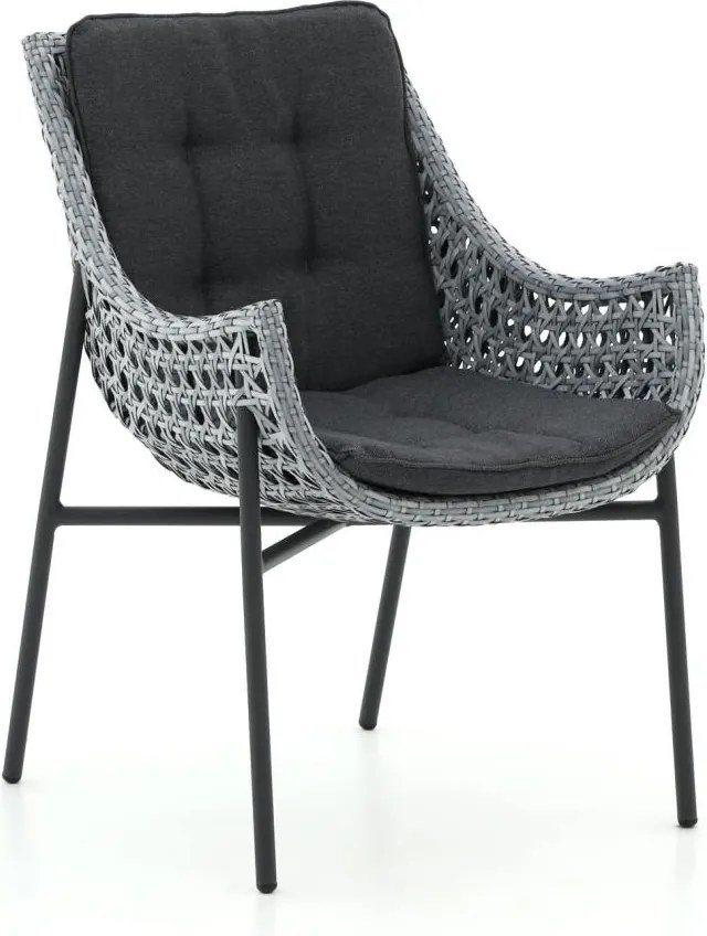 Dining tuinstoel | Manifesto  Novara | Wicker (vlechtwerk) | Grijs | Kees Smit Tuinmeubelen
