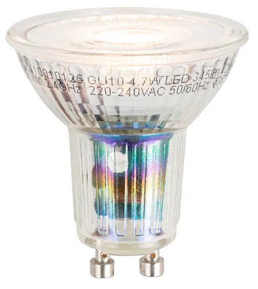 Smart plafondSpot / Opbouwspot / Plafondspot zwart 4-lichts verstelbaar incl. 4 Wifi GU10 50mm - Renna Modern GU10 Binnenverlichting Lamp
